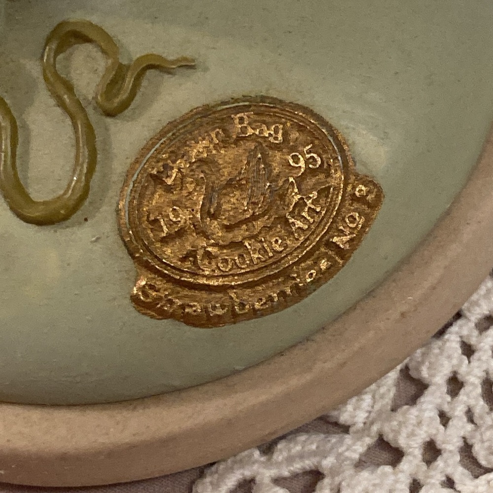 Vintage Strawberry Design Cookie Stamp Brown Bag Cookie Art 1995 - Picture 6 of 15